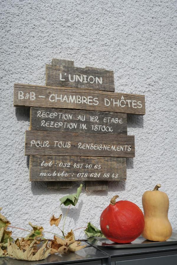 L'Union B&B - Chambres D'Hotes Tramelan Exterior foto